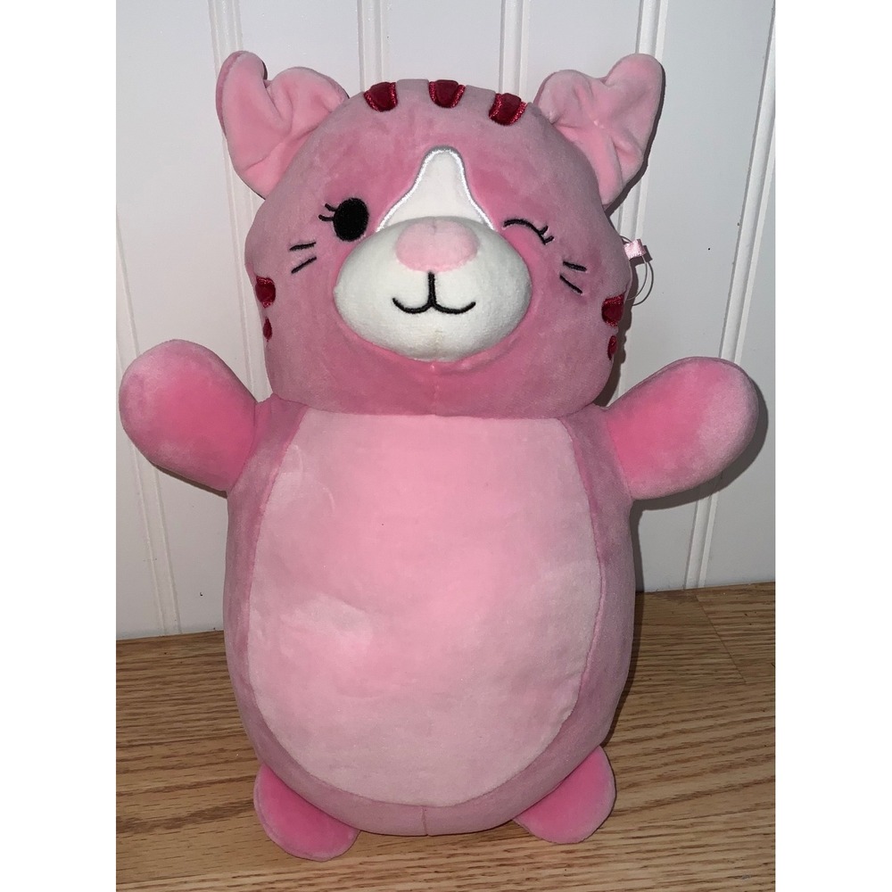 Squishmallows Geraldine the Pink Scottish Fold Cat HugMee 10"